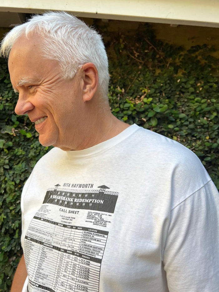 Rita Hayworth & Shawshank Redemption Call Sheet T-Shirt