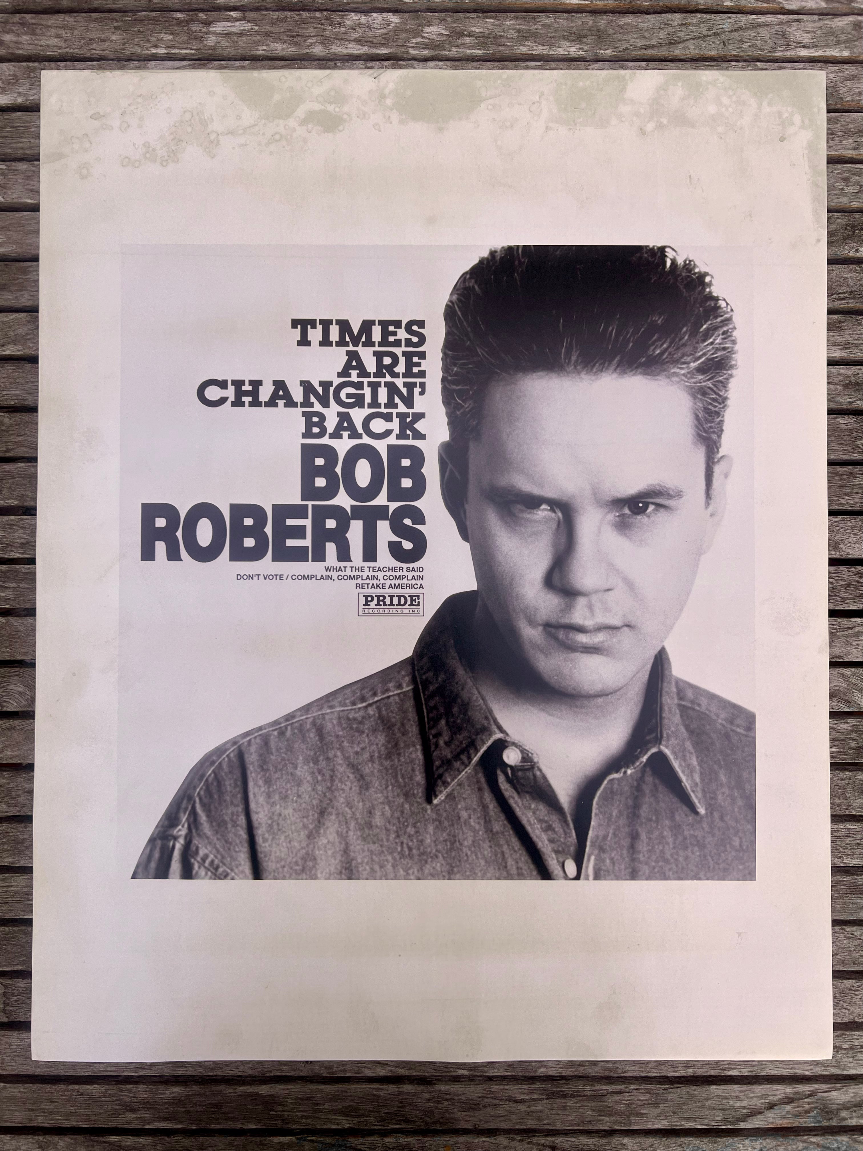 Autographed  Times Are Changing Back Album Cover Poster