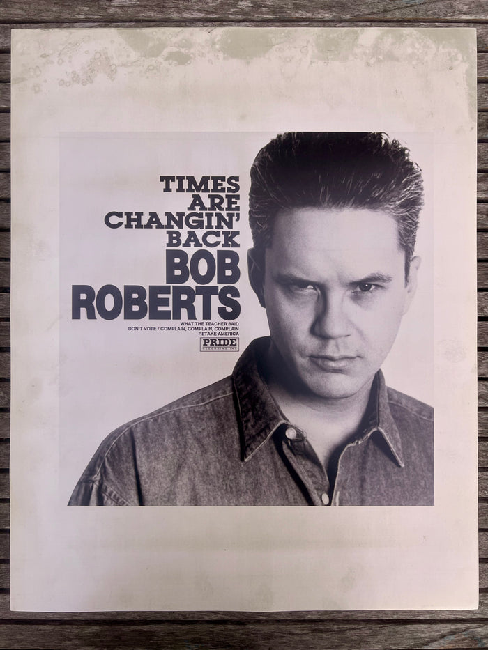 Autographed  Times Are Changing Back Album Cover Poster