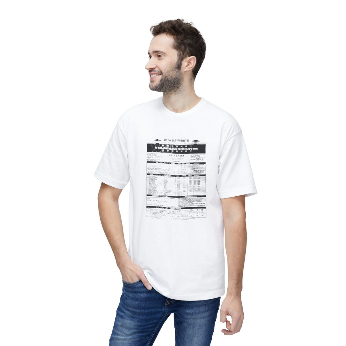 Rita Hayworth & Shawshank Redemption Call Sheet T-Shirt